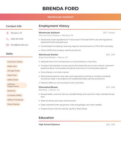 Resume example 3
