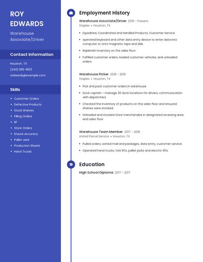 Resume example 5