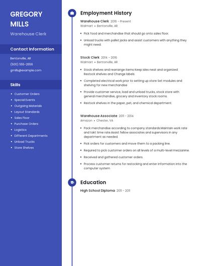 Resume example 5