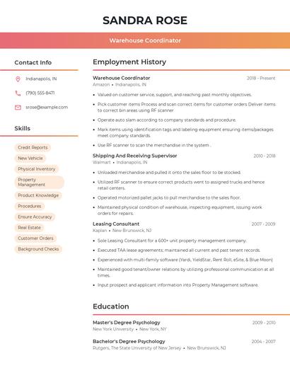 Resume example 3