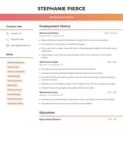 Resume example 3