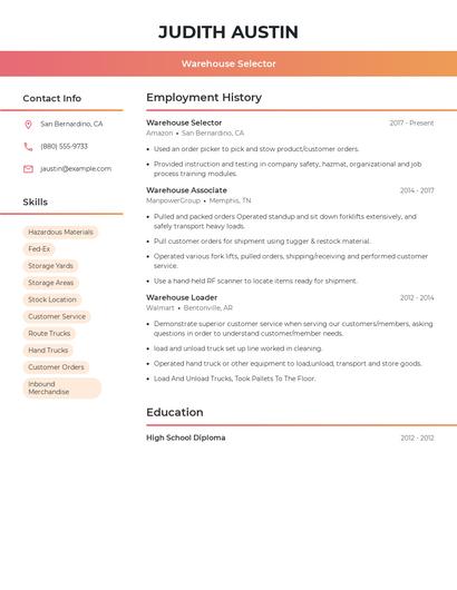 Resume example 3