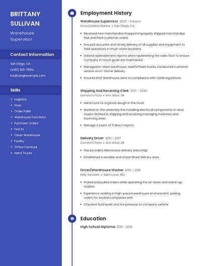 Resume example 4