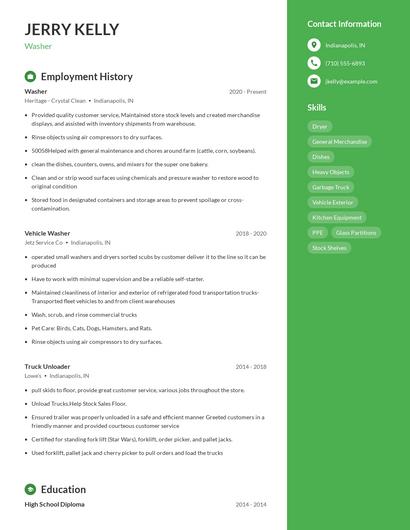 Resume example 5
