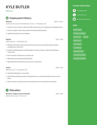 Watcher Resume