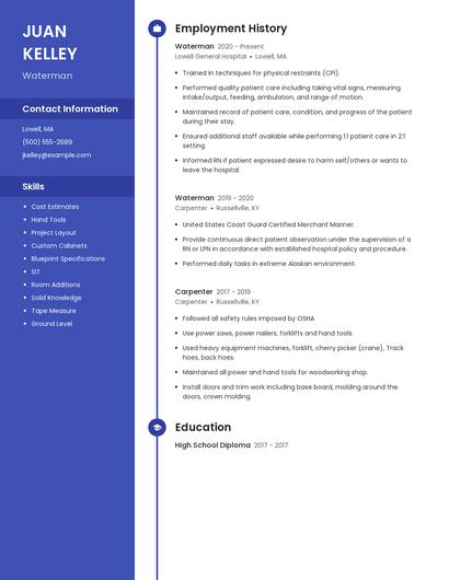 Waterman Resume