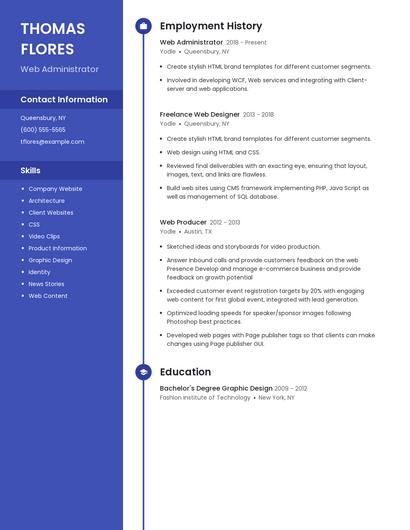 Resume example 5