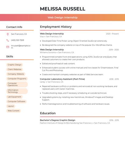 Resume example 3