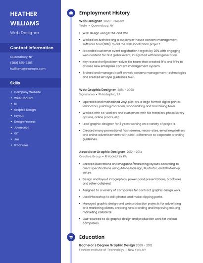 Resume example 4