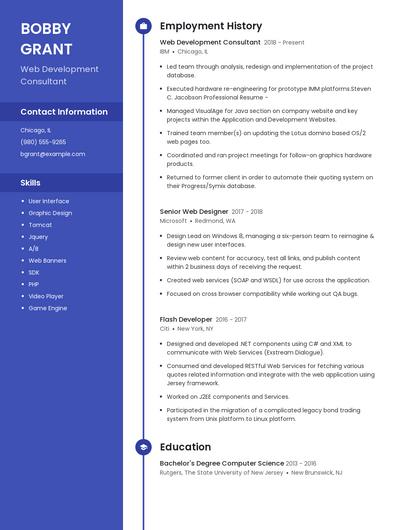 Resume example 5