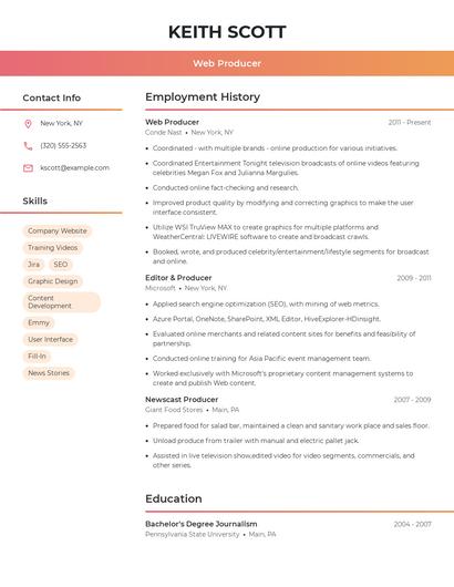 Resume example 3
