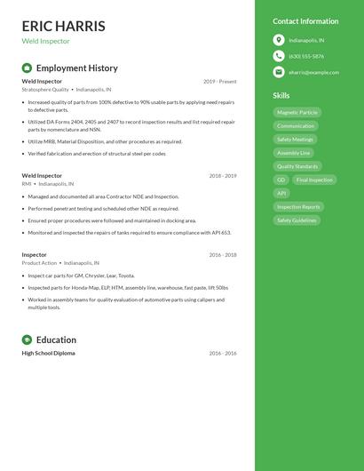 Resume example 4