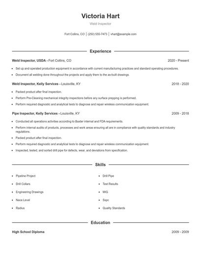 Resume example 1