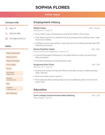 Resume example 3
