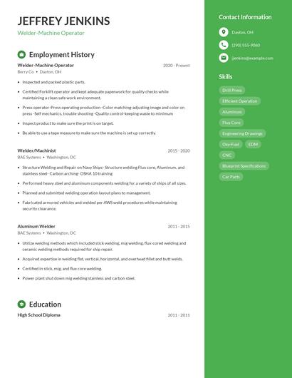 Resume example 5