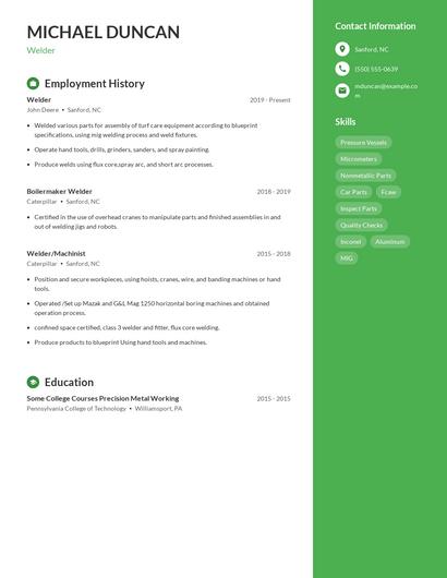Welder Resume