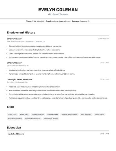 Resume example 2