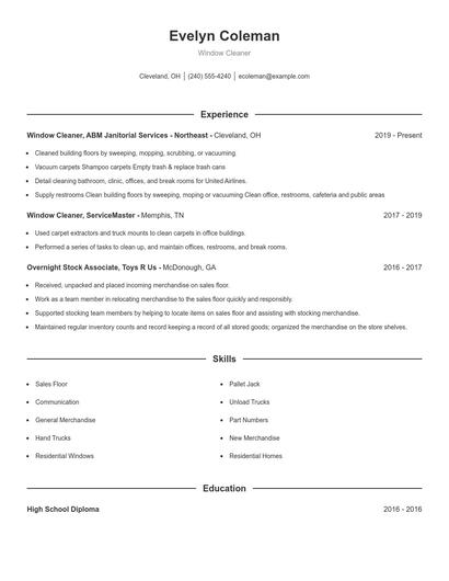 Resume example 1