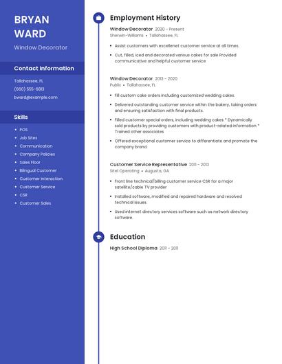Window Decorator Resume