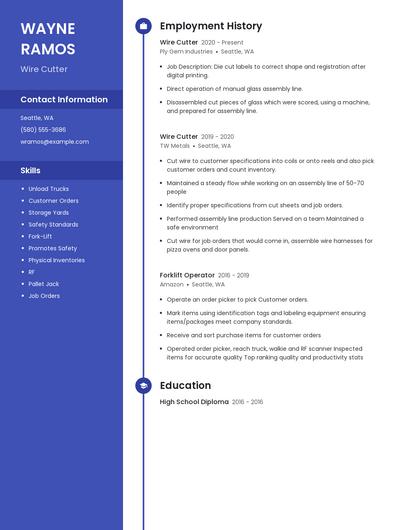 Wire Cutter Resume