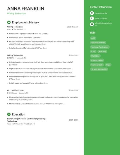 Resume example 4