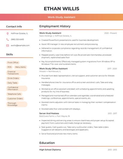 Resume example 3