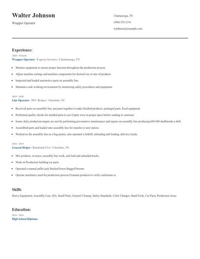 Wrapper Operator Resume