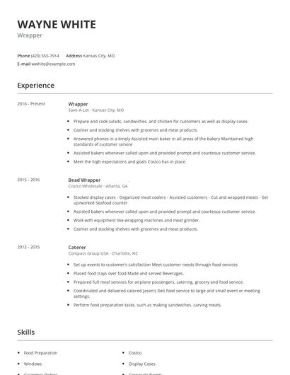 Wrapper Resume