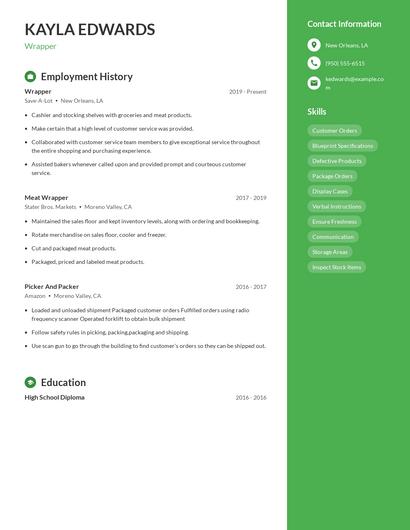 Wrapper Resume