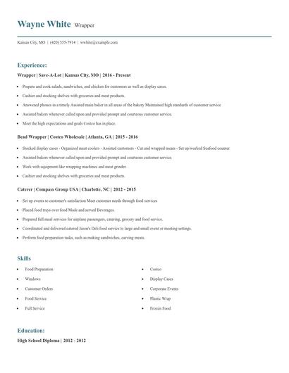 Wrapper Resume