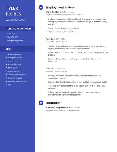 Resume example 5