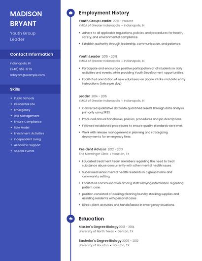 Resume example 4