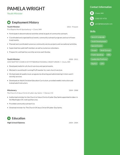 Resume example 4