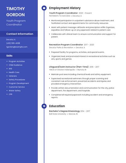 Resume example 5