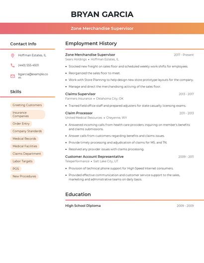 Resume example 3