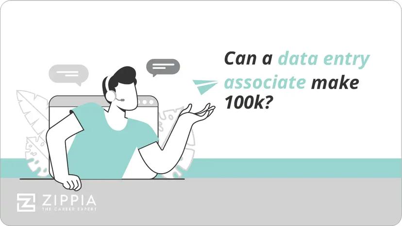 Can a data entry associate make 100k?