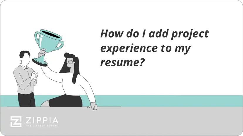 How do I add project experience to my resume?