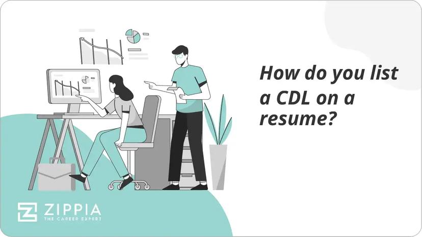 How do you list a CDL on a resume?