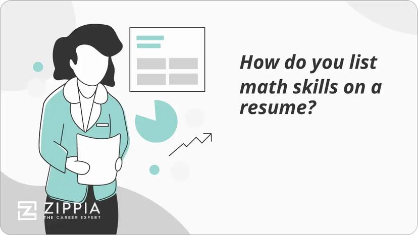 How do you list math skills on a resume?