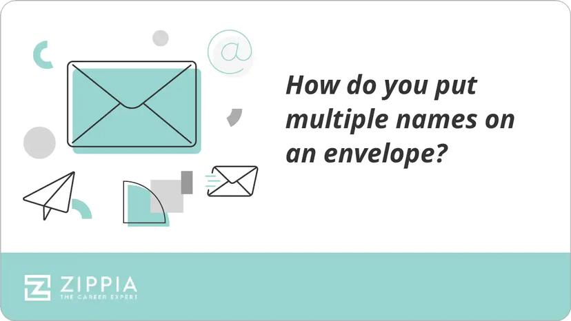 How do you put multiple names on an envelope?
