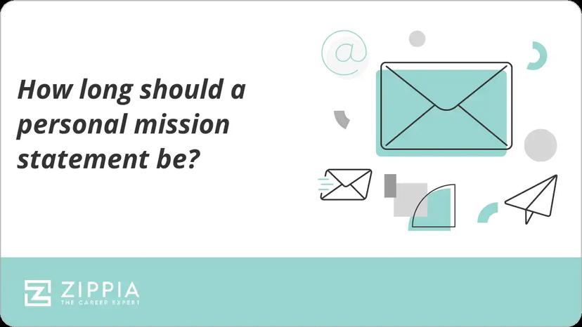 How long should a personal mission statement be?