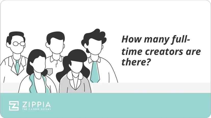 How many full-time creators are there?