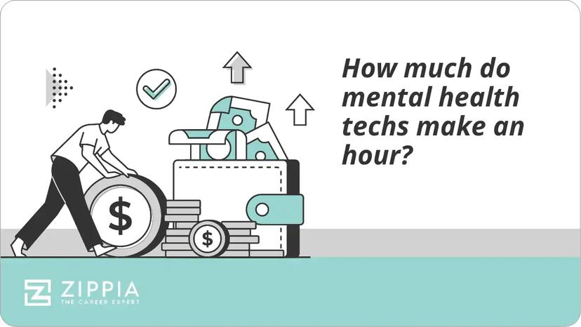 How much do mental health techs make an hour?