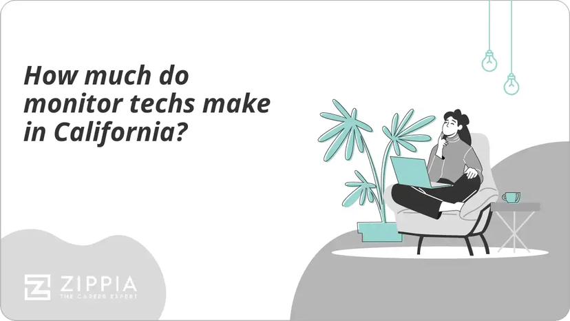 How much do monitor techs make in California?