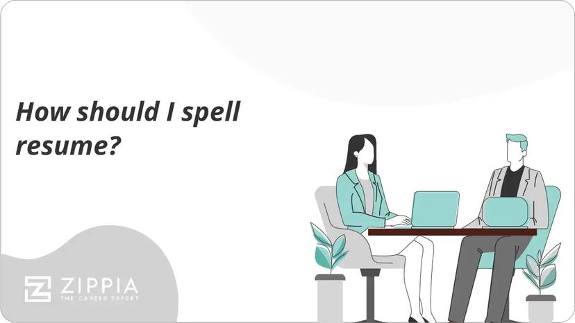 How should I spell resume?