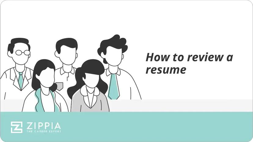 How to review a resume