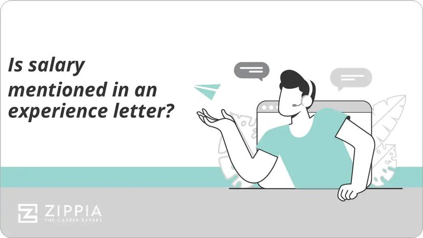 Is salary mentioned in an experience letter?