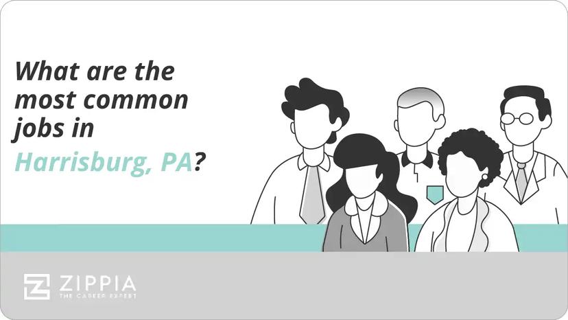What are the most common jobs in Harrisburg, PA?