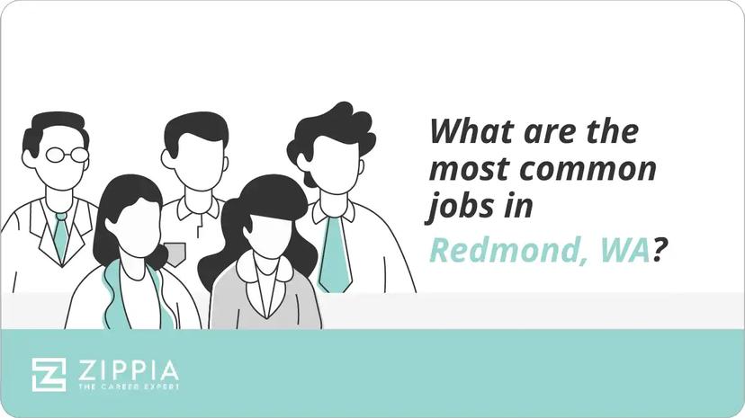 What are the most common jobs in Redmond, WA?