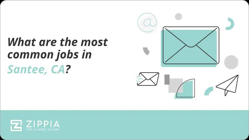 What are the most common jobs in Santee, CA?